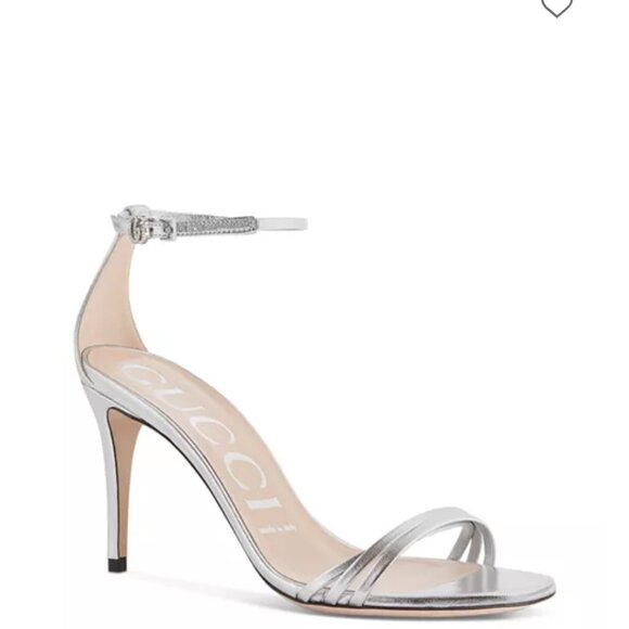 GUCCI WOMEN'S HIGH HEEL ANKLE STRAP SANDALS - Picture 1 of 9